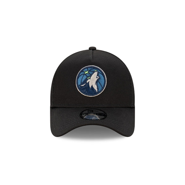 Minnesota Timberwolves NBA Essentials Black 9FORTY A-Frame Snapback