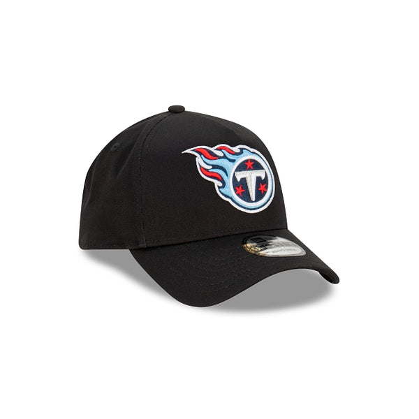Tennessee Titans Black with Official Team Colours Logo 9FORTY A-Frame Snapback