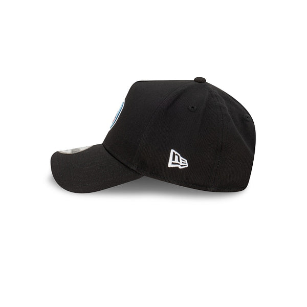 Tennessee Titans Black with Official Team Colours Logo 9FORTY A-Frame Snapback