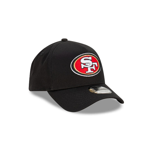 San Francisco 49Ers Black with Official Team Colours Logo 9FORTY A-Frame Snapback