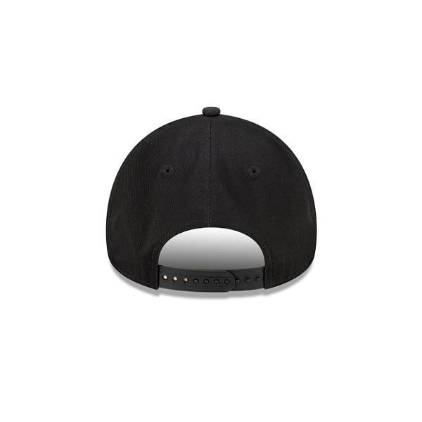 New Orleans Saints Black with Official Team Colours Logo 9FORTY A-Frame Snapback