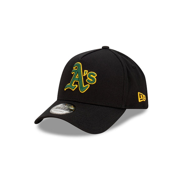 Oakland Athletics Black with Official Team Colours Logo 9FORTY A-Frame Snapback New Era