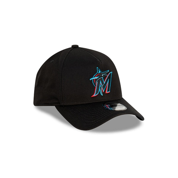 Miami Marlins MLB Essentials Black 9FORTY A-Frame Snapback