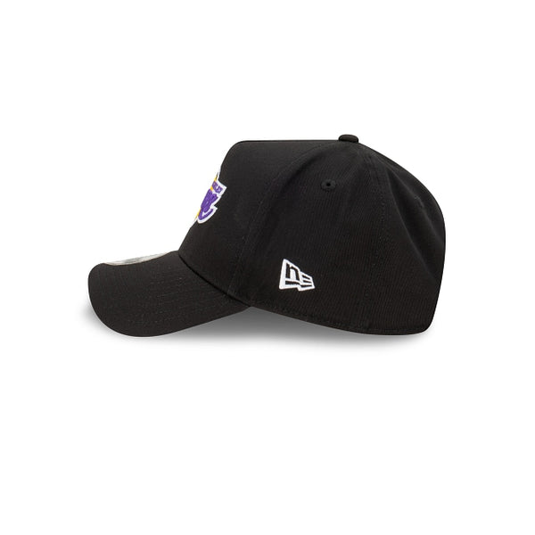 Los Angeles Lakers Black with Official Team Colours Logo 9FORTY A-Frame Snapback