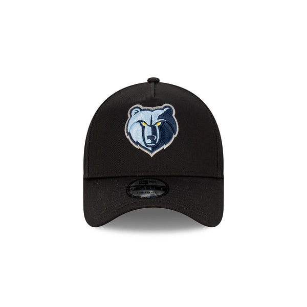 Memphis Grizzlies Black with Official Team Colours Logo 9FORTY A-Frame Snapback