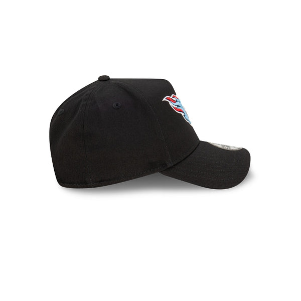 Tennessee Titans Black with Official Team Colours Logo 9FORTY A-Frame Snapback