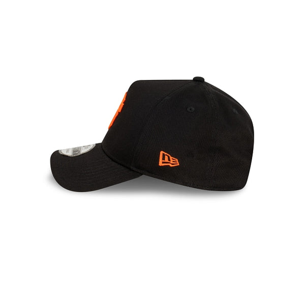 San Francisco Giants Black with Official Team Colours Logo 9FORTY A-Frame Snapback