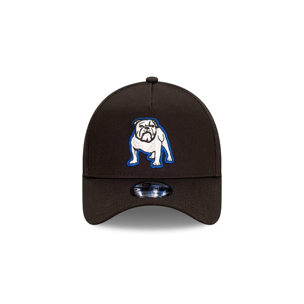 Canterbury Bankstown Bulldogs Black with Official Team Colours Logo 9FORTY A-Frame Snapback
