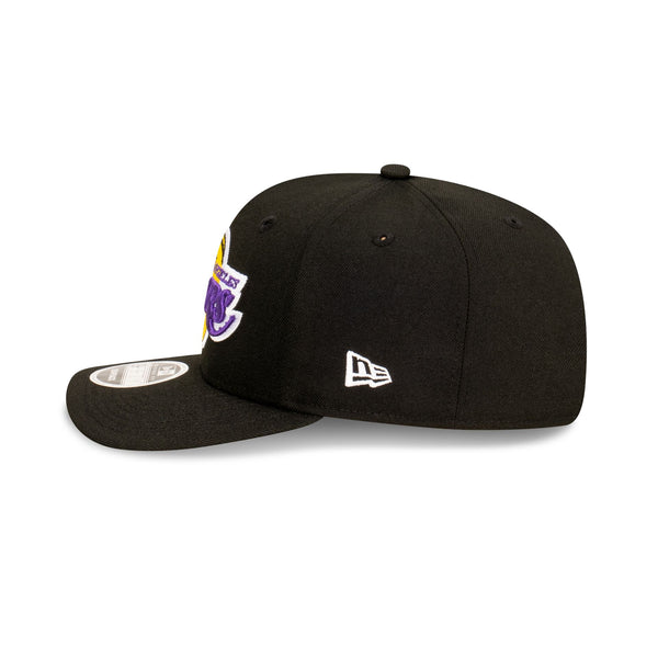 Los Angeles Lakers Black with Official Team Colours Logo 9FIFTY Original Fit Snapback