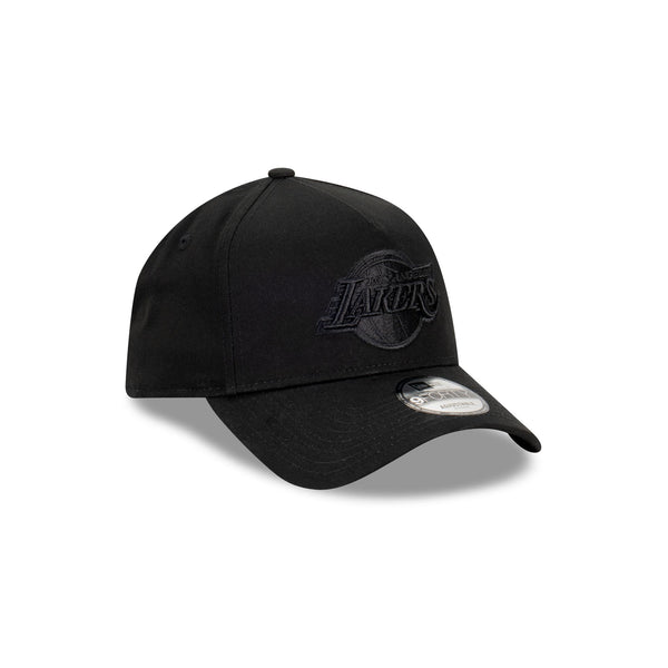 Los Angeles Lakers NBA Essentials Black on Black 9FORTY A-Frame Snapback