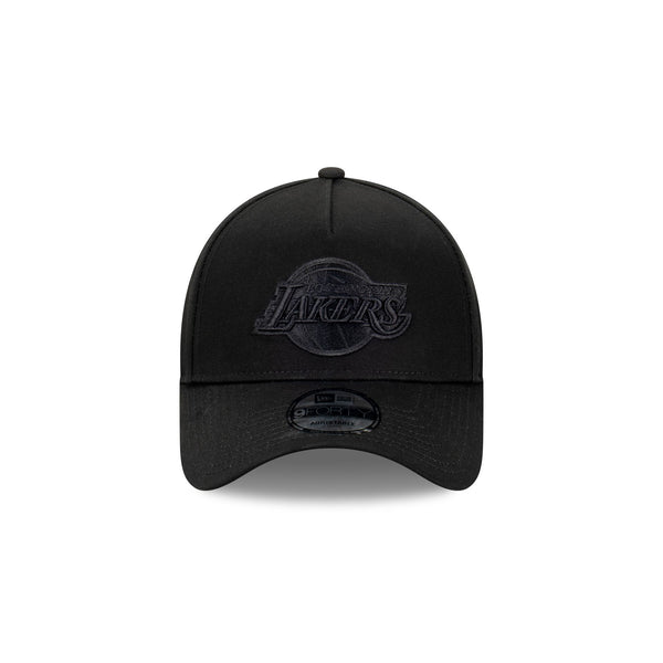 Los Angeles Lakers NBA Essentials Black on Black 9FORTY A-Frame Snapback