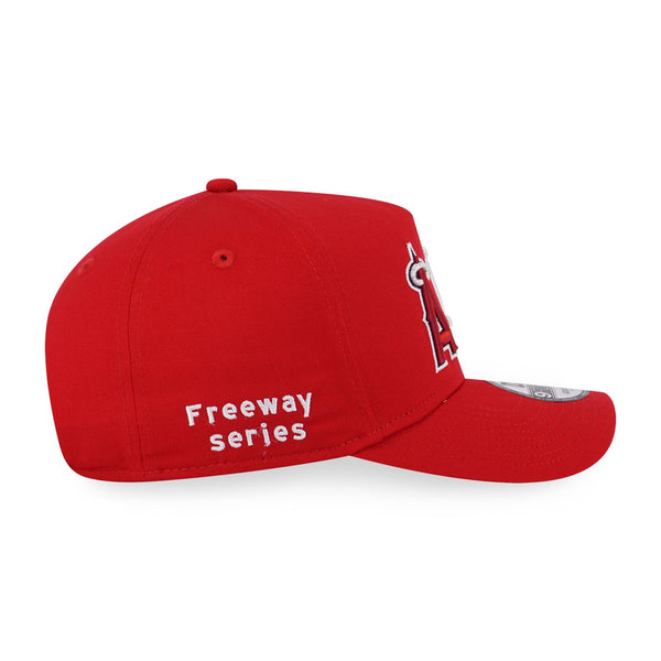 Los Angeles Dodgers and Los Angeles Angels Freeway Series Red 9FORTY A-Frame Cloth Strap