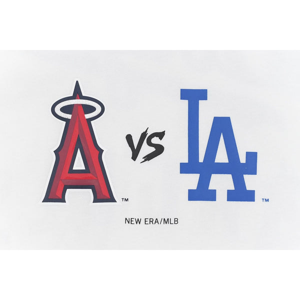 Los Angeles Dodgers and Los Angeles Angels Freeway Series White T-Shirt