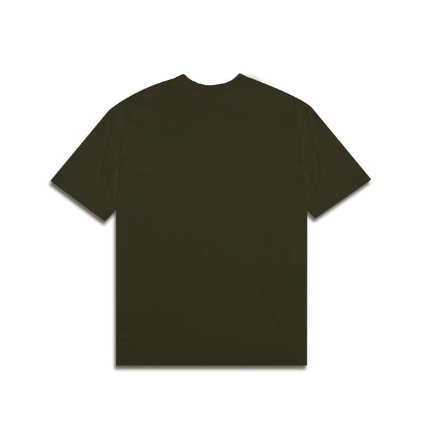 New Era Branded Khaki Green Oversized T-Shirt