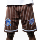 New York Yankees Subway Series Brown Mesh Short