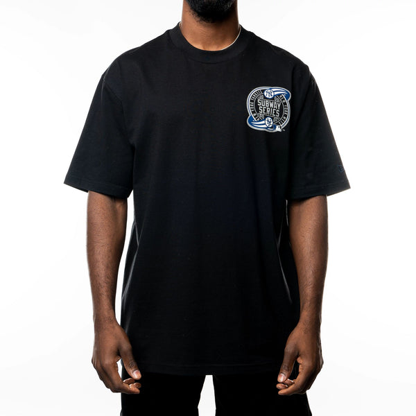 New York Yankees Subway Series Black Oversized T-Shirt