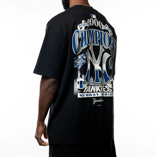 New York Yankees Subway Series Black Oversized T-Shirt