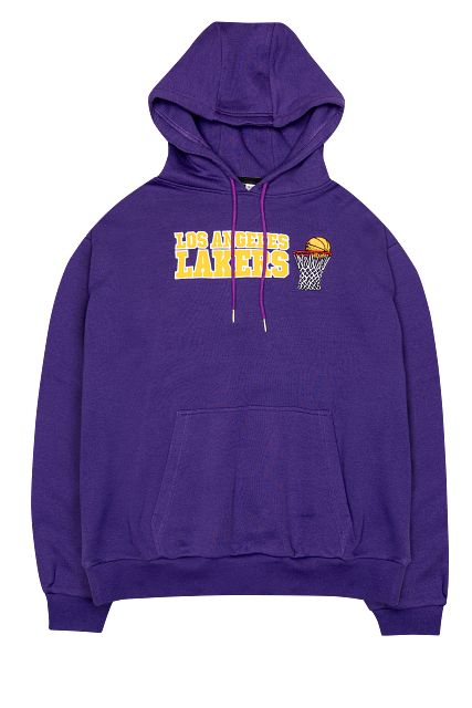 Los Angeles Lakers Purple Oversized Hoodie