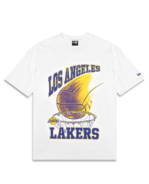 Los Angeles Lakers White Oversized T-Shirt