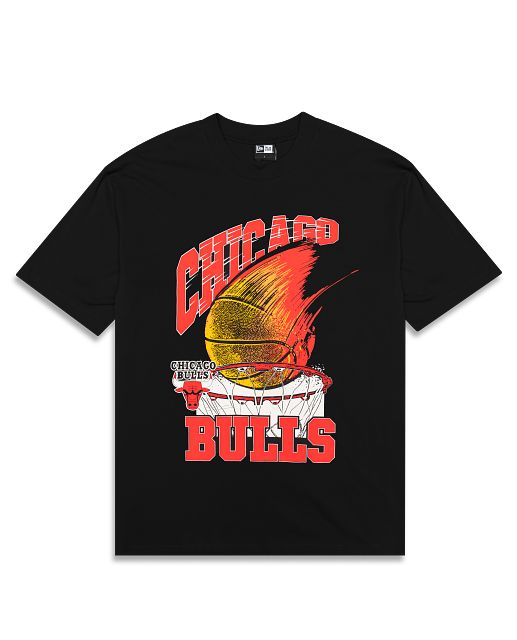 Chicago Bulls Black Oversized T-Shirt