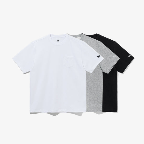 New Era Essentials Multi-Colour Pocket T-Shirt - Three Pack
