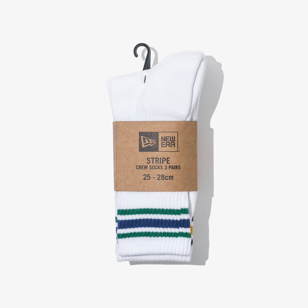 New Era Essentials Flag Logo Multi-Stripe Socks - Three Pack