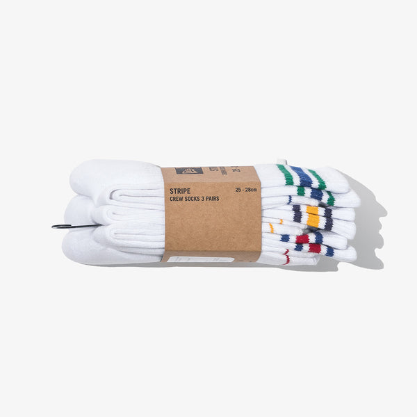 New Era Essentials Flag Logo Multi-Stripe Socks - Three Pack