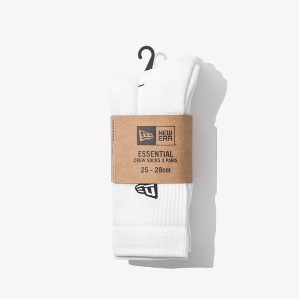 New Era Essentials Flag Logo Crew Socks - Three Pack