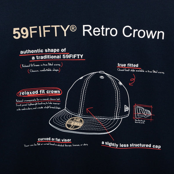 New Era 59FIFTY Retro Crown Cap Description T-Shirt
