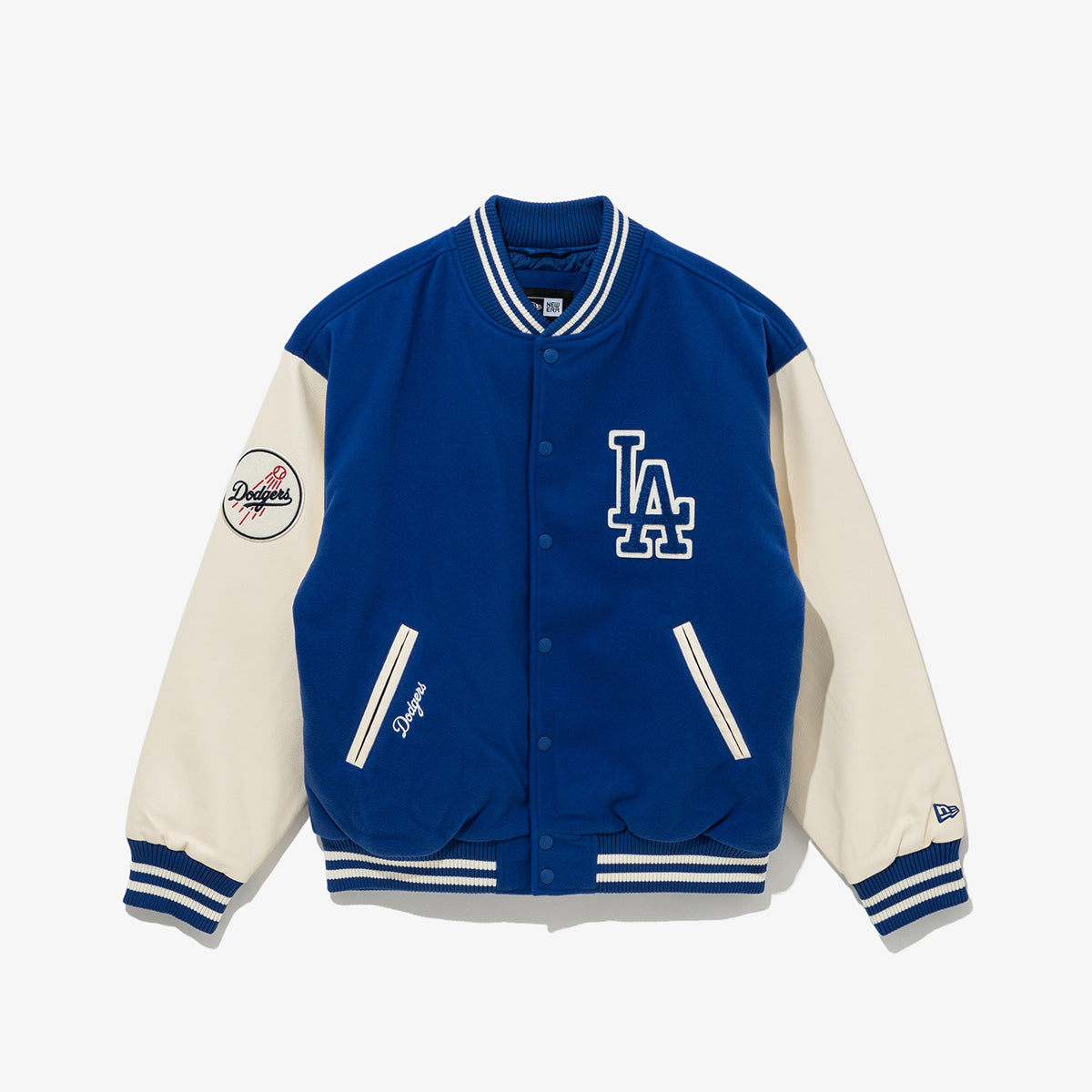 Los Angeles Dodgers MLB Patched Varsity Jacket Blue – New Era Cap
