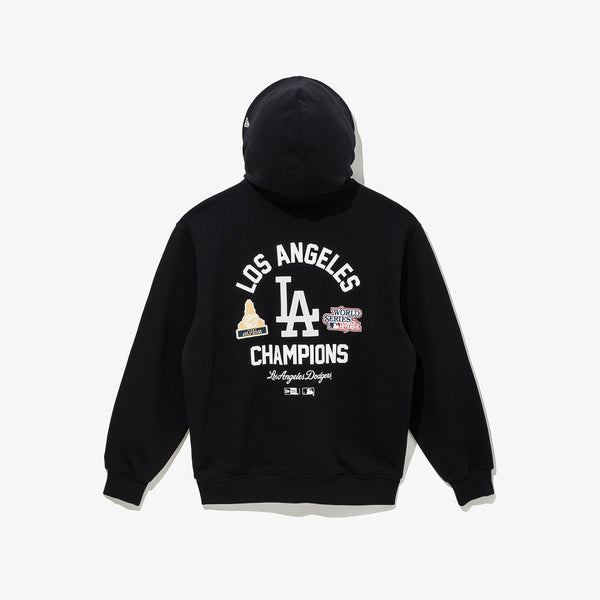 Los Angeles Dodgers MLB Patched Hoodie Black