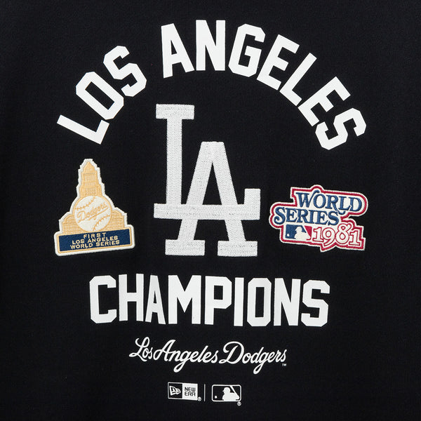 Los Angeles Dodgers MLB Patched Hoodie Black
