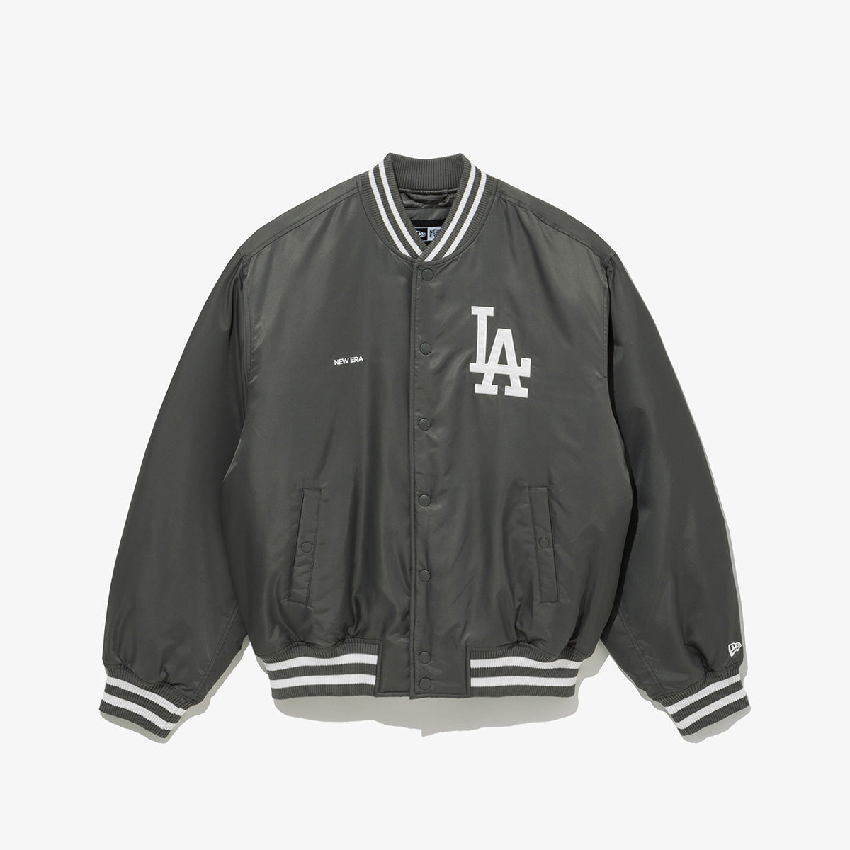レオン Dodgers サテンジャケット シルバー レオン様専用 Dodgers サテンジャケット シルバー