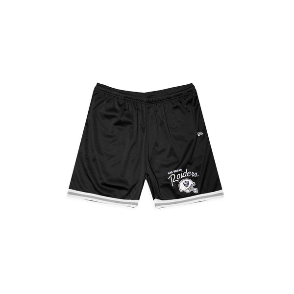 Las Vegas Raiders NFL Helmet Script Shorts Black - F