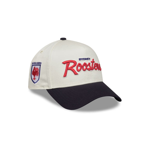 Sydney Roosters Chrome Script Heritage 9FORTY A-Frame Snapback - 3QR