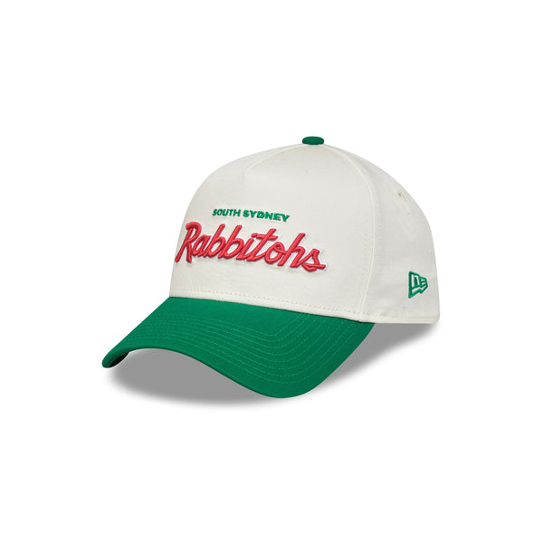 South Sydney Rabbitohs Chrome Script Heritage 9FORTY A-Frame Snapback - 3QL