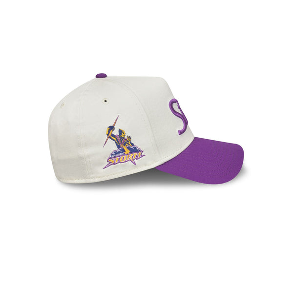Melbourne Storm Chrome Script Heritage 9FORTY A-Frame Snapback - RSIDE