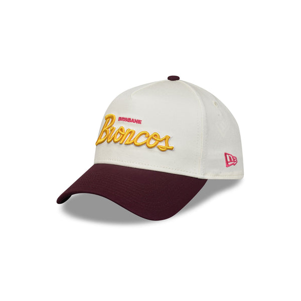 Brisbane Broncos Chrome Script Heritage 9FORTY A-Frame Snapback - 3QL