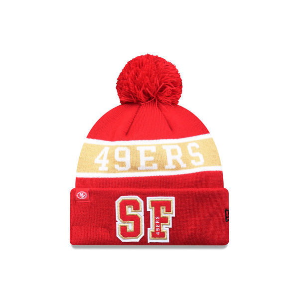 San Francisco 49ers NFL Melbourne 2026 Collegiate Pom Beanie - F