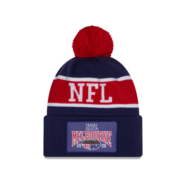 NFL Melbourne Game Dark Red Scarlet Beanie - F