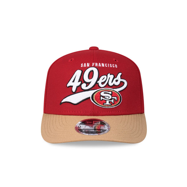 San Francisco 49ers Two-Tone Script 9SEVENTY Stretch Snap - F