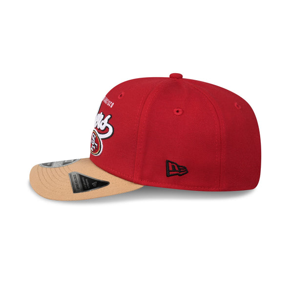 San Francisco 49ers Two-Tone Script 9SEVENTY Stretch Snap - LSIDE