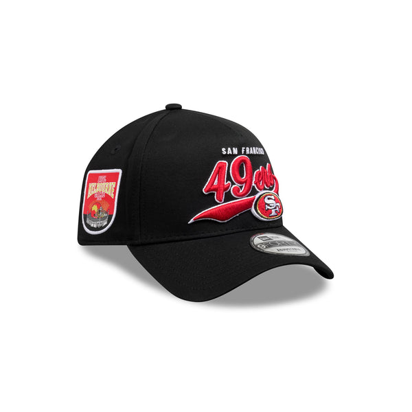 San Francisco 49ers Red Script NFL Melbourne 2026 9FORTY A-Frame Snapback - 3QR