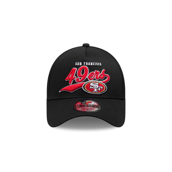 San Francisco 49ers Red Script NFL Melbourne 2026 9FORTY A-Frame Snapback - F