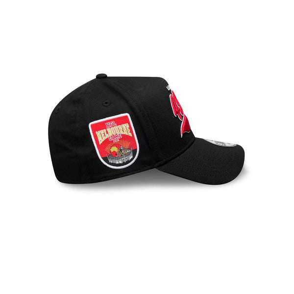 San Francisco 49ers Red Script NFL Melbourne 2026 9FORTY A-Frame Snapback - RSIDE