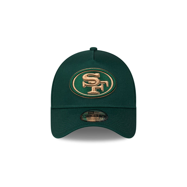 San Francisco 49ers Dark Grey Wheat 9FORTY A-Frame Snapback - F