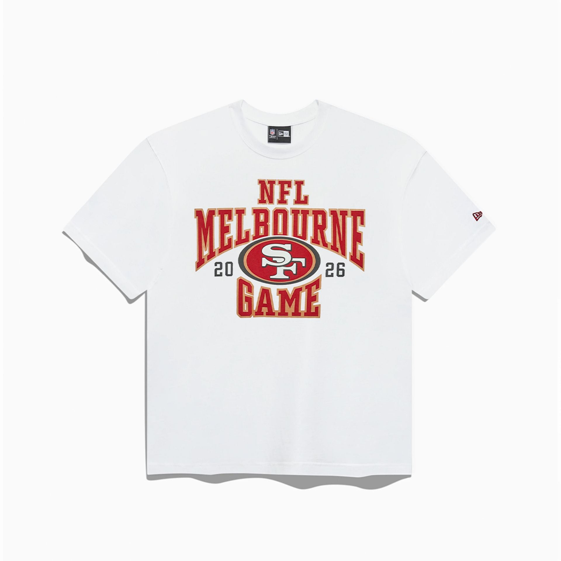 San Francisco 49ers NFL Melbourne 2026 Script T-Shirt White – New
