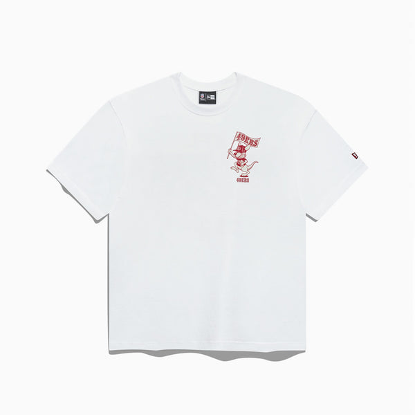 San Francisco 49ers Kngr Flg T-Shirt White - 1