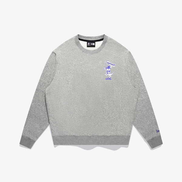 Los Angeles Rams Kngr Flg Crewneck Grey Marle - 1