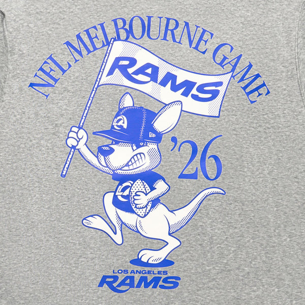 Los Angeles Rams Kngr Flg Crewneck Grey Marle - 5